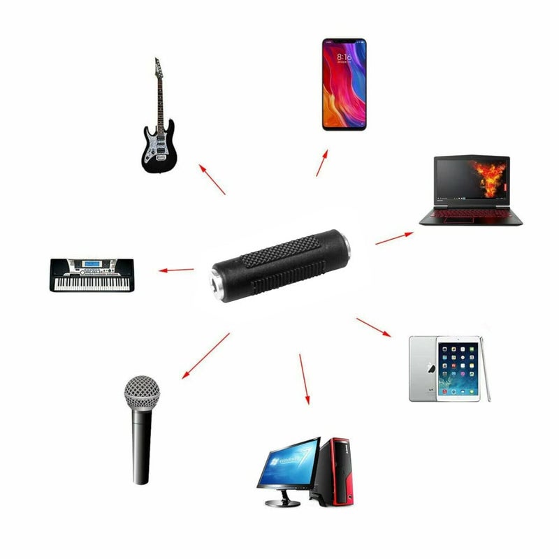 JacobsParts 3.5mm (1/8") Aux Coupler Stereo Audio Female Jack to Jack Adapter - Connect and Extend Your Cables - Image 3
